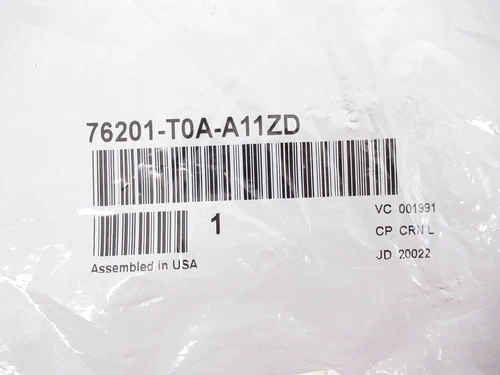Genuine OEM Honda 76201-T0A-A11ZD Passenger Side Mirror Cap 16 HR-V 12-16 CR-V