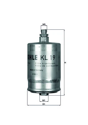 ⭐ Filtre à carburant KNECHT KL 19 MERCEDES-BENZ 124 Break/124 A trois volumes/12 - Photo 4/4