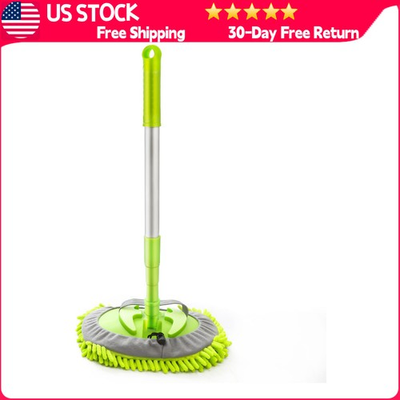 #ad Adjustable Telescopic Car Wash Brush Kit Mop Long Handle Vehicle Cleaning A $13.39