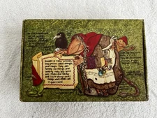 Vintage General Box Company Pencil School Box Troll Witch Elf Goblin Pixie RARE