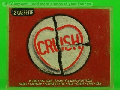 VARIOUS ARTISTS CRUSH (2 x CASSETTE) (131) 20+ Track Audio Cassette POLYGRAM TV