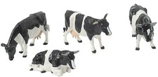 BRITAINS,4 HOLSTEIN koeien, 1/32, BRI40961