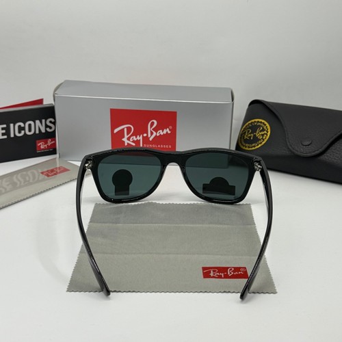 Ray-Ban RB2140 Wayfarer Sunglasses 50mm Black Frame Black Lens UV Protection - Picture 7 of 9