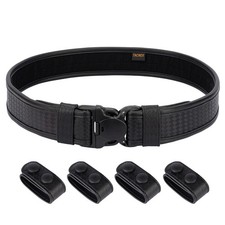 Basket Weave Duty Belt w/Hook Lining Tri-Release Large,