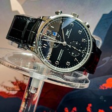 2020 IWC Portugieser Chronograph 41mm Black Steel | IW371609 | Full Set