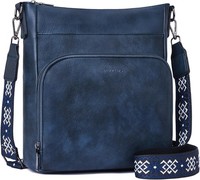 Roulens UmhäNgetasche Damen Vegan Leder Mittelgroß Crossbody Schultertasche