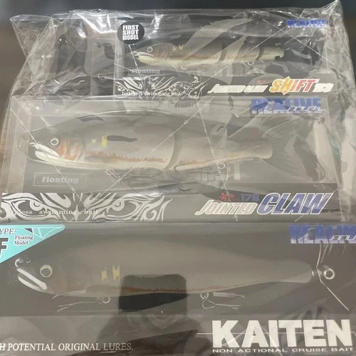 Guncraft 3-Piece Set Jointed Claw & Kaiten Floating Lures Real Roach Color