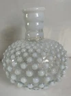 Hobnail Opalescent Glass Fenton?  Perfume Bottle Decanter No Stopper Vase