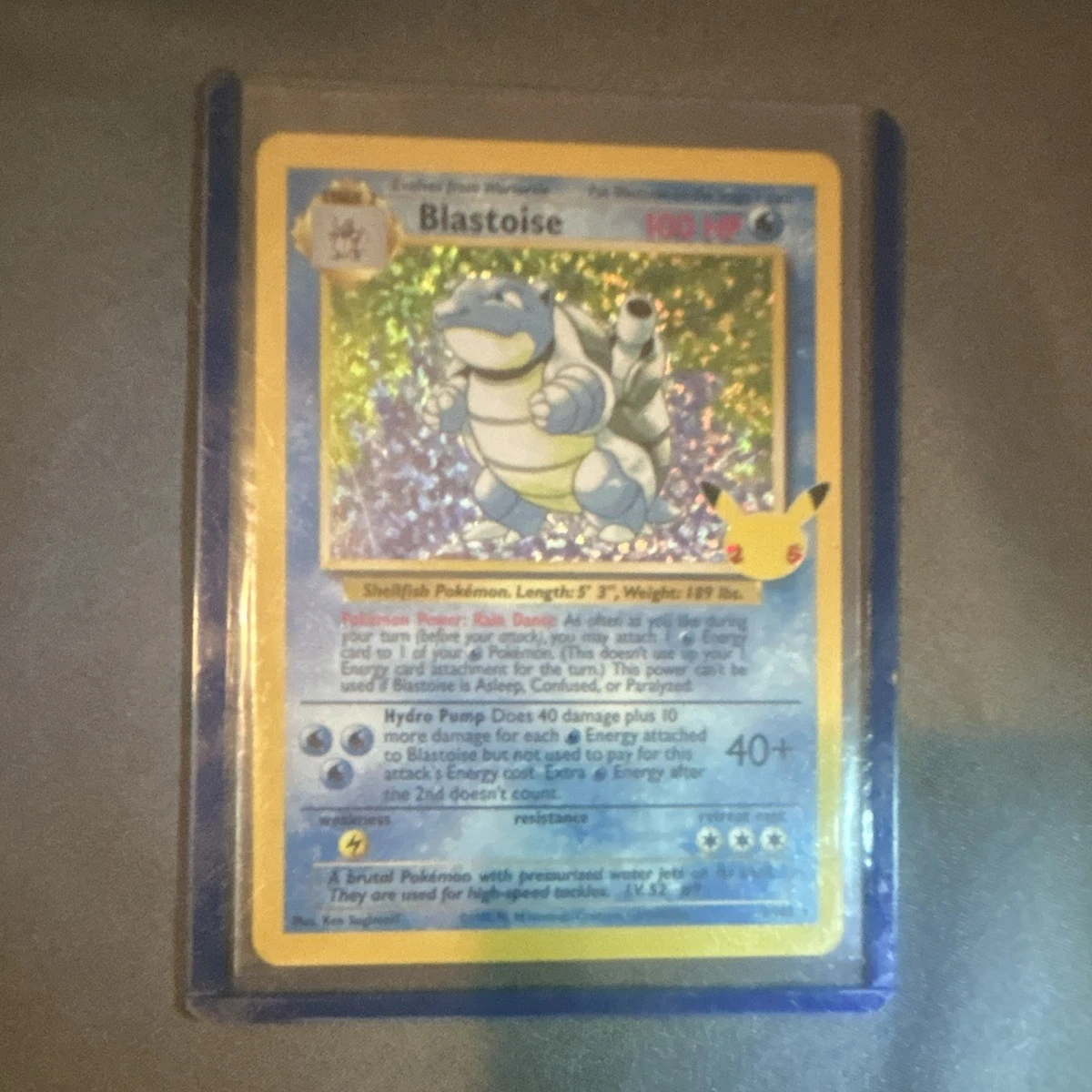 Blastoise Pokémon TCG Base Set Individual Collectible Card Game