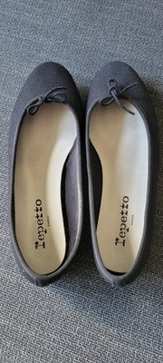 Repetto Flat Ballet Shoes Ribbon EU 36 US 5.5-6 Textile Black