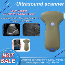 96 Elements Wireless Convex Color Doppler Ultrasound Probe 3.2/4.0MHz