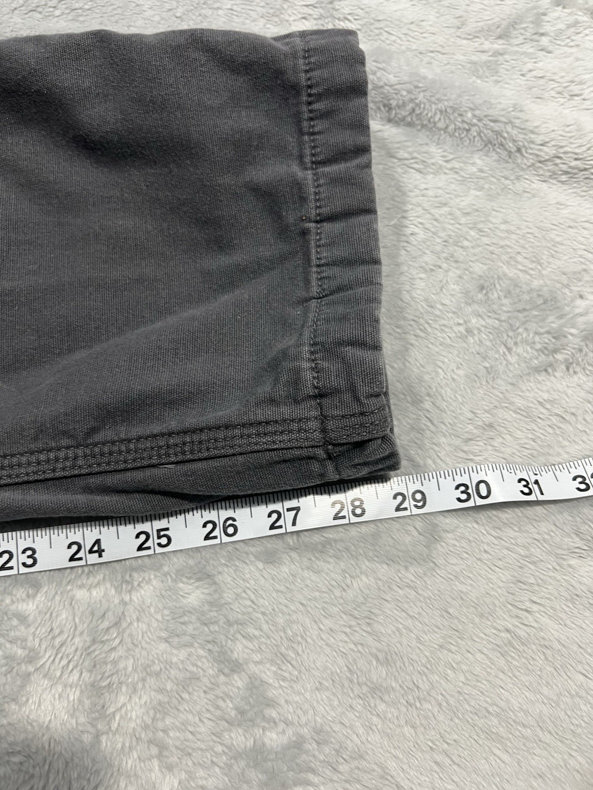 Carhartt Pants Mens 36x30 Gray Canvas Fleece Lined Relaxed Fit Work  Straight thumbnail 12