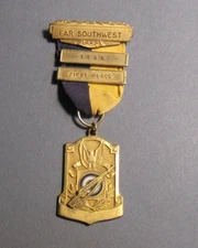 Vintage 1952 'FAR SOUTHWEST Team First Place' Shooting Award Medal G.F.