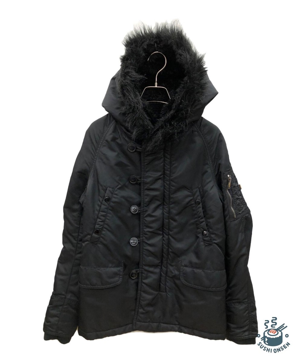 Junhashimoto × ALPHA N-3B jacket Size: S Black Men 1011920018 | eBay