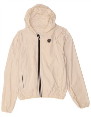 North Sails Damen Regenjacke mit Kapuze UK 14 Medium weiß AZ06