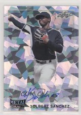 2021 Leaf Metal Draft 1990 Silver Crystals Yolbert Sanchez #LA-YS1 Auto 0c3e