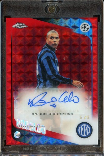 2025-26 Topps Chrome UCC Soccer Red Geometric Refractor Ronaldo AUTO 5/5
