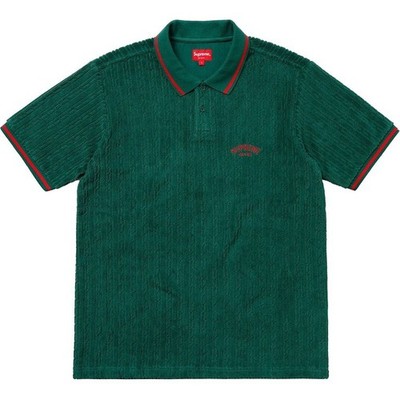 Supreme Cable Knit Terry Polo SS18 (SS18KN46) Men's Size M-L | eBay