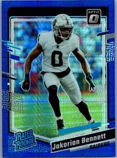 2023 Donruss Optic #259 Jakorian Bennett Blue Hyper