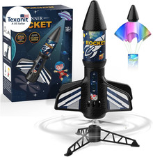 Rocket Launcher for Kids, Self Launching Motorized Air Rocket Toy, Outdoor Toys
