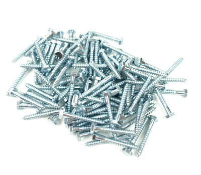 Everbilt 1/4 in. x 2 in. Hex Zinc Plated Lag Screw (100-Pack) ALG