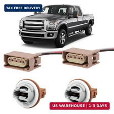 2 Pcs Turn Signal Socket and Pigtail Connector Fit for Fiesta Focus F150 Lincoln