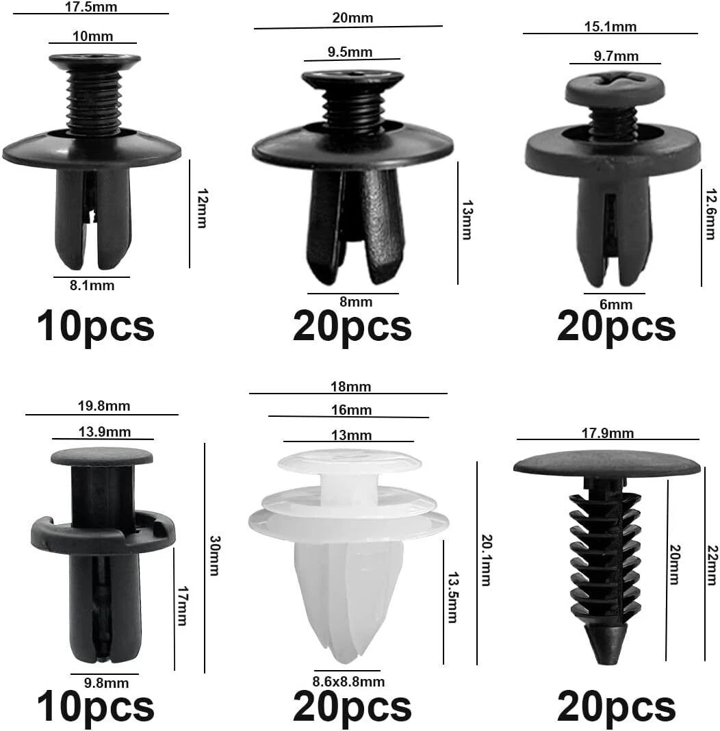 For Dodge Car 100X Box Set Bumper Fender Liner Push Type Retainer-Clips Fastener