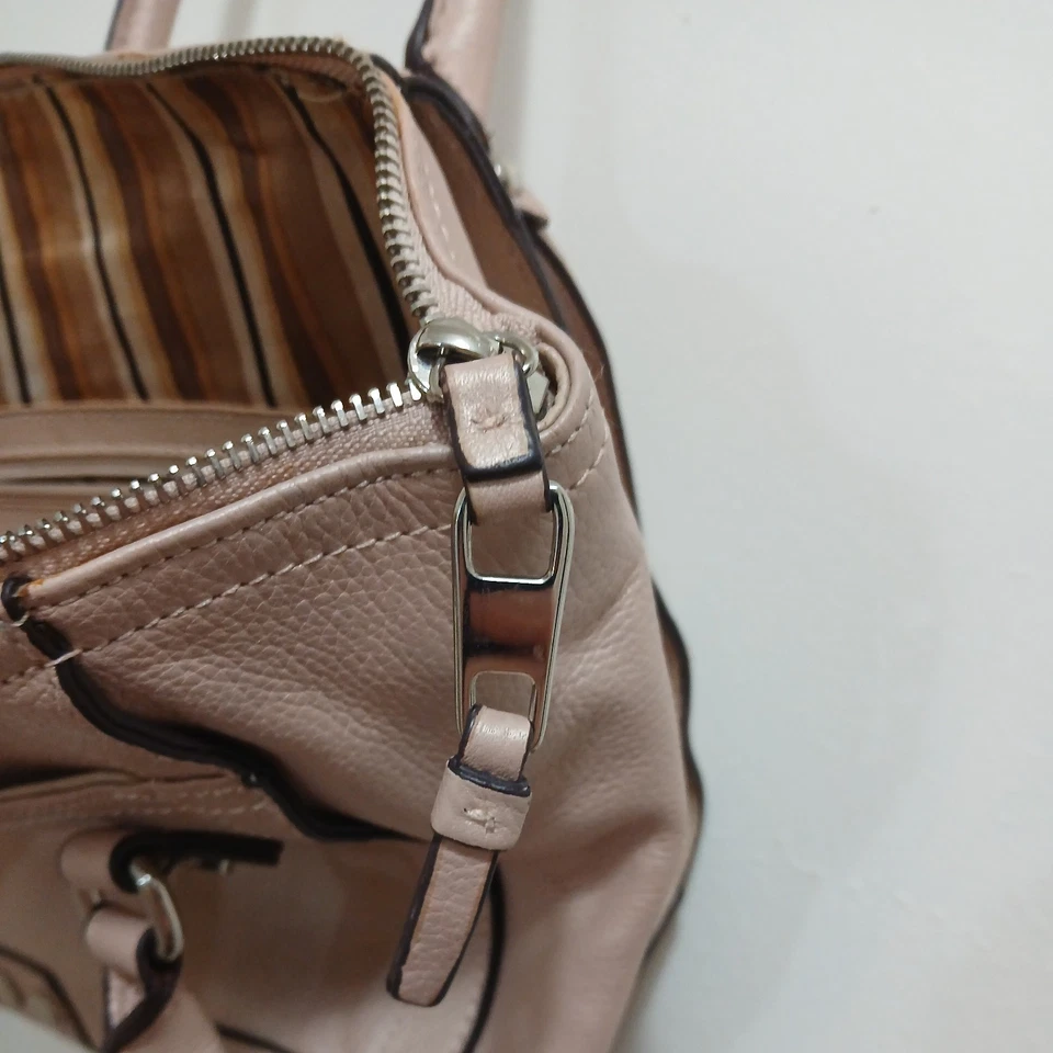 Bolso Bandolera Tignanello Metálico Rosa Polvoriento Asa Superior Foto 4 de 4