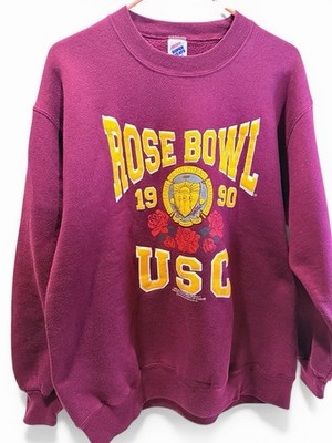 Vintage USC Trojans 2004 Rose Bowl Crewneck Sweatshirt Russell Athletic XL Red 