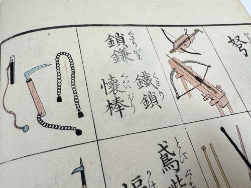 Japanese Rare Book “Bukinihyakuzu” 200 Japanese weapon diagram 1848 - Picture 13 of 24