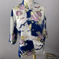 Vintage Andrade By Polynesian Casuals Hawaii Floral kimono jacket
