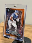 2025 Bowman Chrome University Football Orange Shimmer Refractor LJ Martin #108