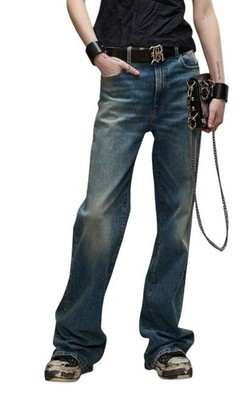 R13 Jane Damen Jeans 28 Kelly Stretch Flare blau Reißverschluss PF25 RPRP645 *