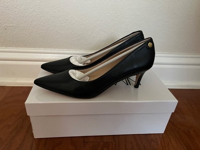 NWT Neiman Marcus Black Kidskin Leather Pump Size 6