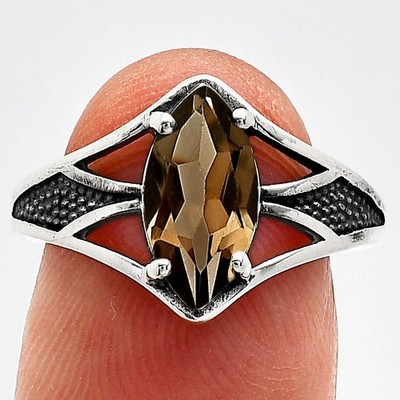 Handmade Marquise Multi Gemstone 925 Silver Cocktail Ring, Birthstone Gift S6-9