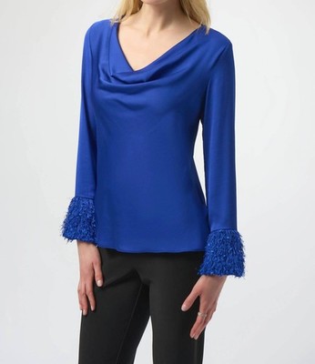 Joseph Ribkoff Chic Cowl Neck Pullover Size 12