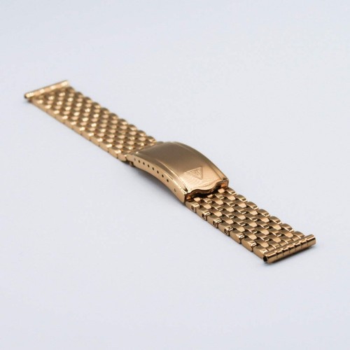 Gold Plated Forstner 7-Row Beads of Rice Watch Bracelet - Picture 3 of 10