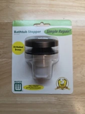 WATCO 38412-BZ Push Pull Foot Activated Bathtub Stopper 3/8" Oil-Rubbed Bronze