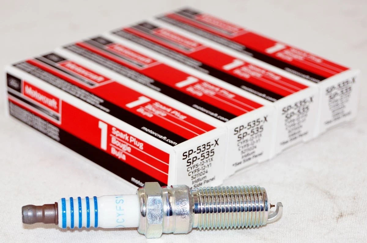 Set of 4 Genuine OEM Motorcraft SP535X Iridium Spark Plug Ford CYFS12Y1X