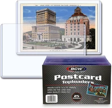 Postcard Top Load Holder | Toploaders For Cards Hold 5⅞" x 3¾" Postcards | Ri...