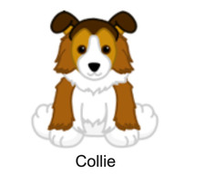 Webkinz Classic Original Collie Code Only - Virtual Pet Kinz Dog