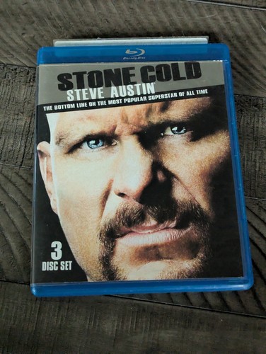 Stone Cold Steve Austin The Bottom Line Popular Superstar WWE 3-Disc Blu-Ray OOP