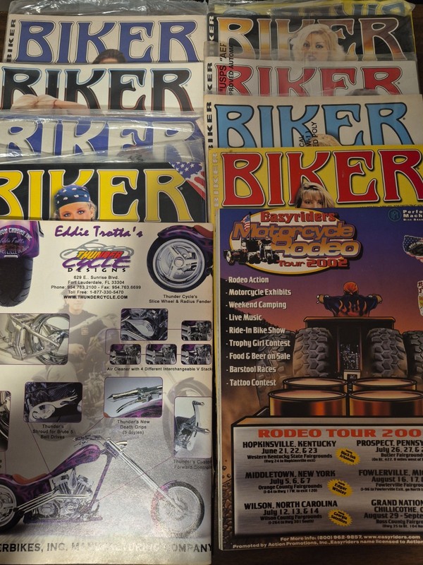  Vintage 2000s Biker Magazine (lot Of 10) 