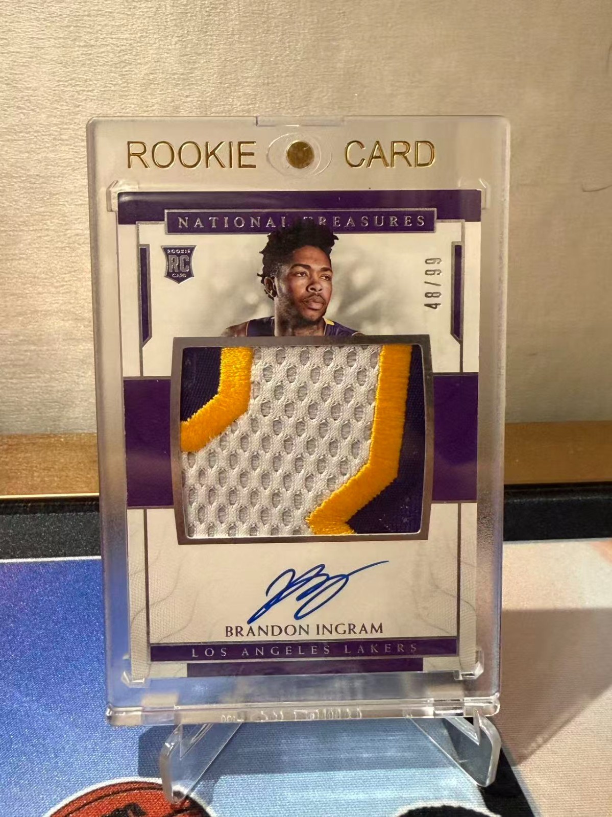 2016-17 Panini National Treasures Rookie Patch Auto RPA #122 Brandon Ingram /99