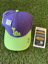 LOS ANGELES DODGERS BLAKE SNELL AUTOGRAPHED BIG LEAGUE CHEW HAT JSA AUTH