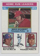 1976 Topps League Leaders Mike Schmidt Dave Kingman Greg Luzinski #193 HOF 1t8y