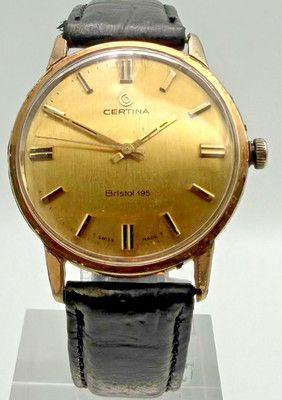 Vintage Certina Bristol 195 34mm vergoldet Swiss Handaufzug Cal.25-66