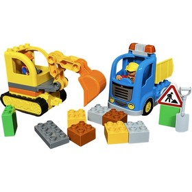 LEGO DUPLO Truck & Tracked Excavator (10812) - 26 Pieces, Complete Set - EUC