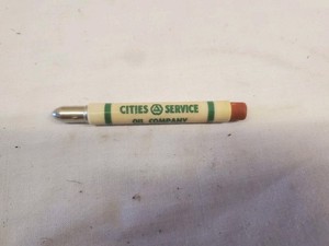 Bullet Pencil Cities Service Oil Company Gas Station Decor Farm Tested Petroleum