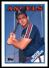 Bob Boone 1988 Topps #498 California Angels MLB READ FREE SHIPPING AutographDen
